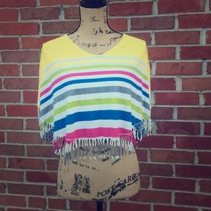 Soft Clothing for All Children Striped Shawl L